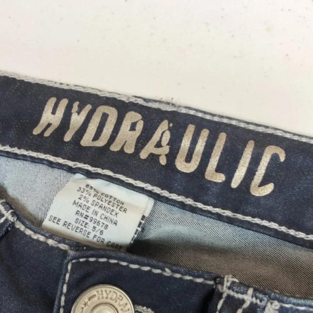 HYDRAULIC MID-RISE SKINNY STRETCH JEANS 6/28x32 ⭐️